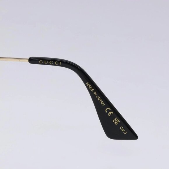 GUCCI GG Sunglasses Plastic Gold 127736M Auth 127736M - Picture 3 of 14